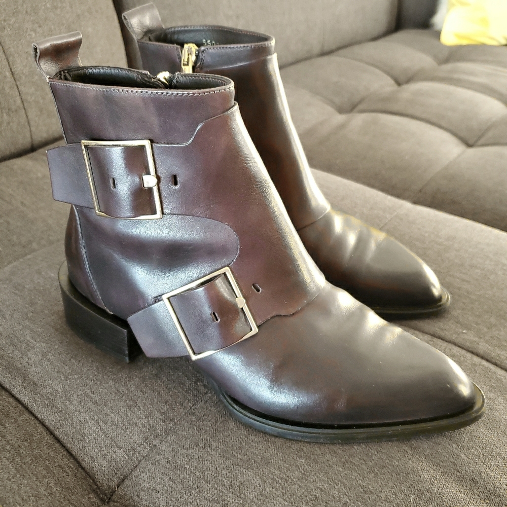 Italian leather ankle boots